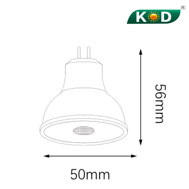 KOD-MR16-SMD6C Spot Light Driver Non-isolated traditional light base 6w power long lifespan