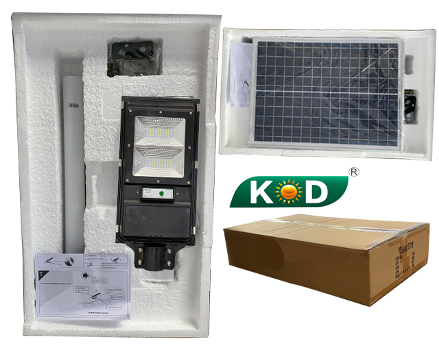 1500Lm LED Solar Street Light with Radar Induction Function and Iron Material produced by China factory