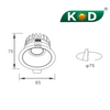 KZ-75 Downlight Bulb Tapes And Downlight Color 
